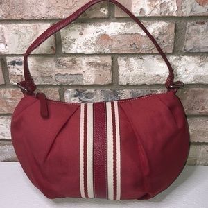 Tommy Hilfiger canvas hobo bag in red